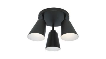 It's About RoMi Plafondlamp Bremen - 3 kap zwart