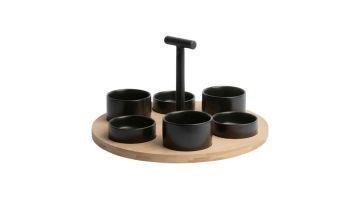 Trendhopper Serveerplank Lazy Susan Met Bakjes
