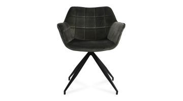 Light & Living Eetkamerstoel Jaimy Donkergrijs Velvet