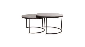 Light & Living Salontafel Alfio Bruin Set van 2