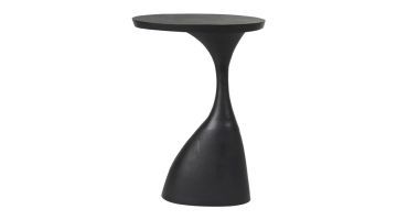 Light & Living Bijzettafel Macau Mat Zwart 55 cm