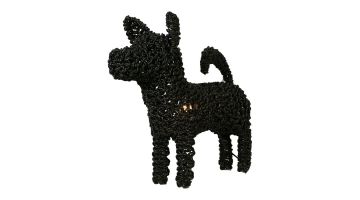 WF-Light Vloerlamp Standing Dog - zwart