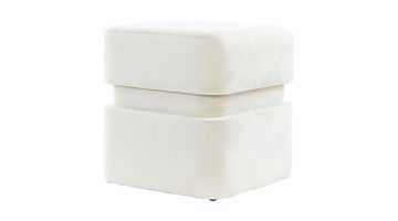 Light & Living Hocker Piazza Velvet Beige