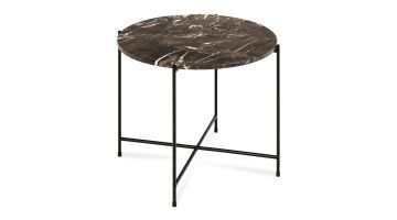 Trendhopper Bijzettafel Alinda Marmer Bruin