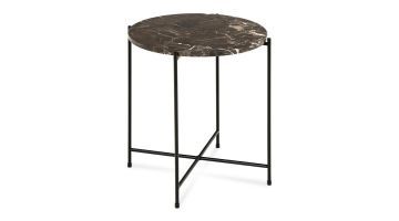 Trendhopper Bijzettafel Alinda Marmer Bruin Hoog