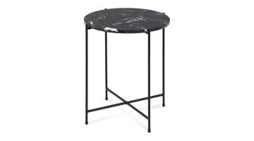 Trendhopper Bijzettafel Alinda Marmer Zwart Hoog