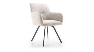 Baenks Eetkamerstoel met arm Via Del Corso - Bisque