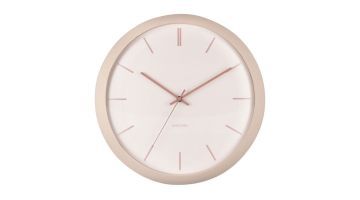 Karlsson Wandklok Nirvana Globe - Sand brown