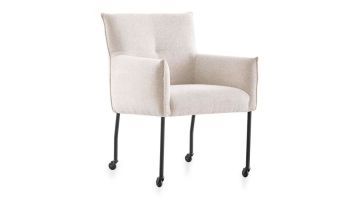 House of Dutchz Eetkamerstoel met Arm Dutchz 2500 Oasis Shell