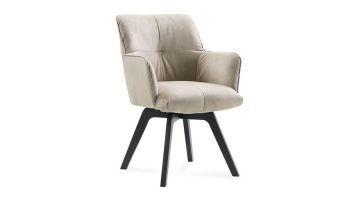 INHOUSE Eetkamerstoel Trentia Draaibaar Microvezel