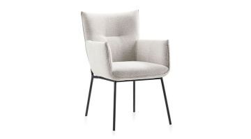 INHOUSE Eetkamerstoel Dariona Lichtgrijs