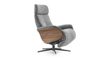 Baenks Draaifauteuil Via Roma medium - Chronotex Graphite