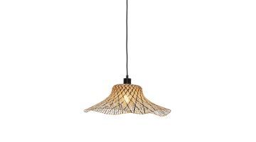 Good&Mojo Hanglamp Ibiza zwart-naturel - Ø 50 cm