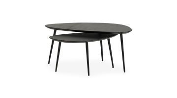 Profijt Meubel Salontafel Flair Set van 2 Black