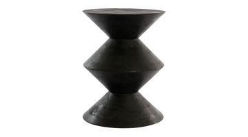 Light & Living Bijzettafel Larus matzwart