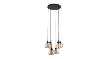 Pronto Wonen Hanglamp Lungo Amber 6-Lichts