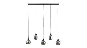 Pronto Wonen Hanglamp Lungo Smoke 5-Lichts