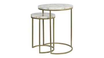 Light & Living Bijzettafel Axat Set van 2 Antiek Brons