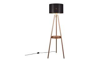 Trio Vloerlamp Cole Zwart met Goud