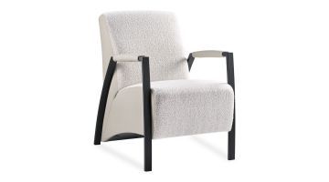 INHOUSE Fauteuil Grandola Leer-Bouclé