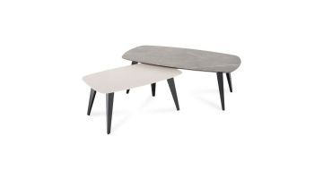 INHOUSE Salontafelset Somani HPL Lichtgrijs