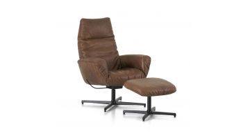 Montèl Fauteuil met Voetenbank Charly