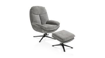 Henders & Hazel Relaxfauteuil + Poef Florence