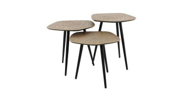 Salontafel Zaleo brons antiek - set van 3