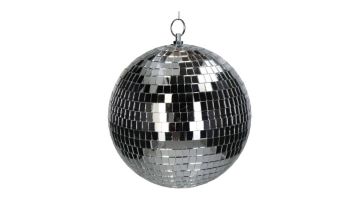 Ornament discobal silver 20 cm
