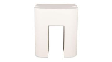 Vooraanzicht krukje Shape in neutrale kleur