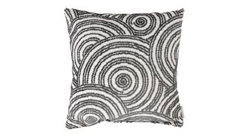 Sierkussen uit de Zuiver collectie met zwart-wit cirkelpatroon voor een moderne uitstraling.