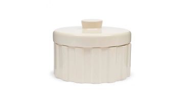 Rivièra Maison Voorraadpot Clay Ribbed Wit