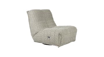 Relaxfauteuil Hamilton in zitpositie, met een zachte stof en comfortabele rugleuning.