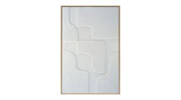 Ter Halle Wanddecoratie 3D Organisch 80x120 cm Wit