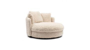 Wit daybed Carmin van Riviera Maison met een zachte, knusse bekleding.