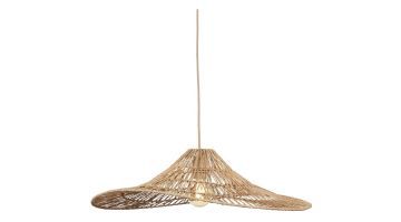 It's About RoMi Hanglamp Cuzco van jute met organische, asymmetrische vorm.
