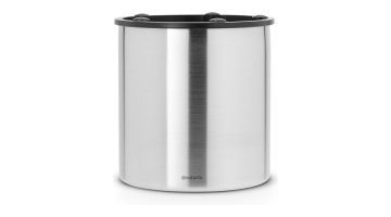 Brabantia Profile organiser in mat roestvrij staal, een compacte en stijlvolle opberger voor keukengerei.