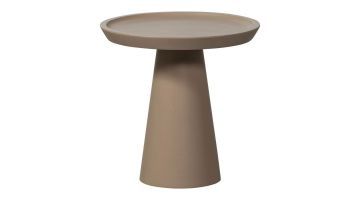 Bijzettafel Coffee A Gogo van vtwonen in beige, met een strak en minimalistisch design van mango hout.