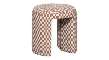 WOOOD Kruk Charlie Dessin Ruit Oranje