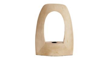 Houten tafellamp Carini van Light & Living, rechthoekig ontwerp met natuurlijke uitstraling, frontaal zicht.