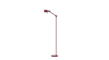 Tonone Bolt10 vloerlamp in burgundy rood met verstelbare arm en slank design