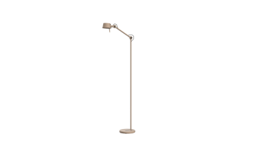 Beige design vloerlamp Bolt10 Floor met verstelbare arm en ronde voet
