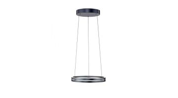 PURE E-Loop LED hanglamp in mystic grey met modern rond design en geïntegreerde LED verlichting