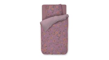 Pip Studio dekbedovertrek Flores Bailando met bloemendessin en luxe afwerking.