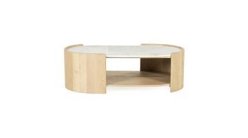 Eleonora Salontafel Don Eikenhout + Marmer