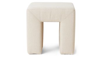 Afbeelding van een lobbykruk in natuurlijke tint, vooraanzicht.