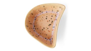 Close-up van het HKLIVING Tapas Schaaltje Shell in organische schelpvorm.