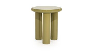 By-Boo bijzettafel Bloop groen met drie cilindervormige poten en ronde top