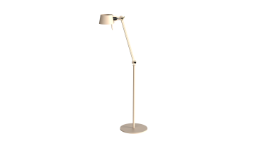 Tonone Bolt Floor vloerlamp met verstelbare arm in beige gepoedercoat staal