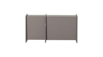 WOOOD Brock tv-meubel 102 cm warmgrijs met gesloten deuren